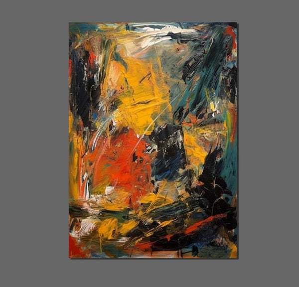 Acrylic Paintings on Canvas, Heavy Texture Painting, Buy Paintings Online, Large Paintings Behind Sofa, Large Painting for Living Room-artworkcanvas