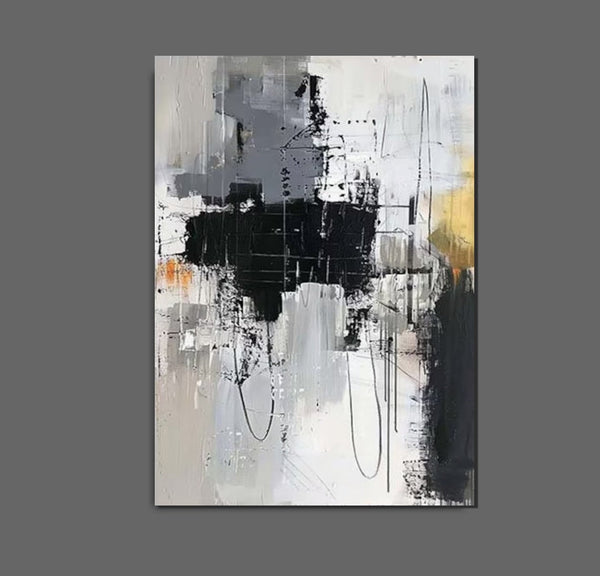 Large Paintings Behind Sofa, Large Painting for Living Room, Acrylic Paintings on Canvas, Heavy Texture Painting, Buy Paintings Online-artworkcanvas