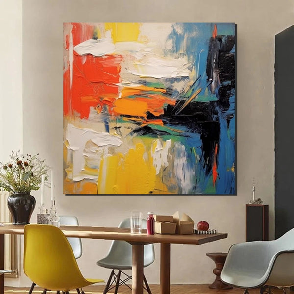 Extra Large Wall Art Paintings, Acrylic Painting for Dining Room, Modern Contemporary Abstract Artwork, Palette Knife Painting, Heavy Texutre Wall Art-artworkcanvas