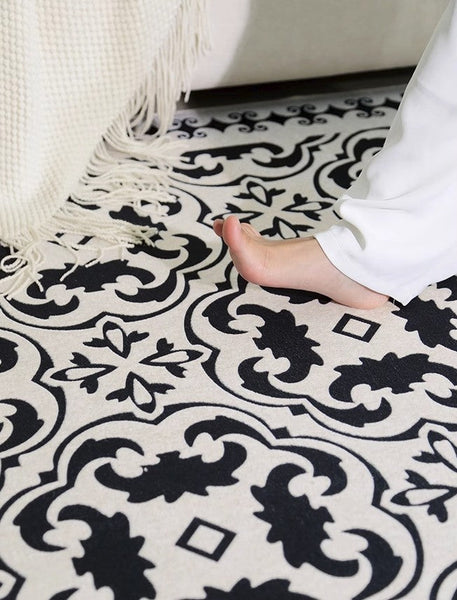 Large Modern Rugs for Living Room, Modern Rugs under Dining Room Table, Modern Carpets for Bedroom, French Style Modern Rugs Next to Bed-artworkcanvas