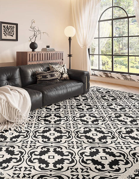 Large Modern Rugs for Living Room, Modern Rugs under Dining Room Table, Modern Carpets for Bedroom, French Style Modern Rugs Next to Bed-artworkcanvas