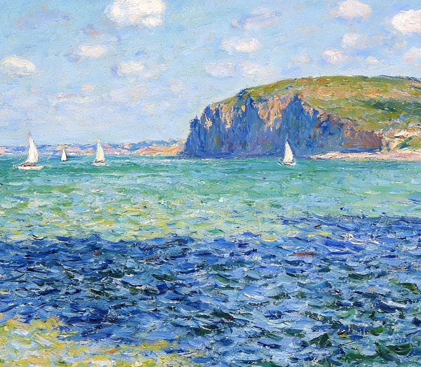 Hand Painted Canvas Art, A Bay Caressed by the Breeze, Landscape Wall Art Paintings, Original Oil Paintings, Small Landscape Paintings, On Canvas Small Paintings-artworkcanvas