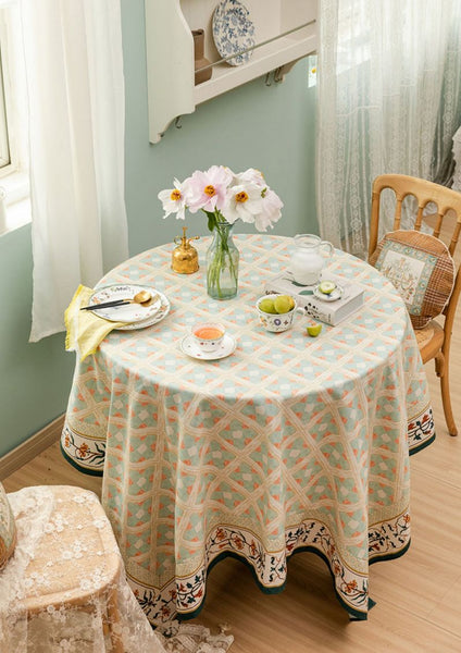 Rectangle Tablecloth for Dining Room Table, British Mid Century Fiberflax Tablecloth, Square Tablecloth for Coffee Table, Farmhouse Table Cloth, Wedding Tablecloth, Waterproof Tablecloth-artworkcanvas