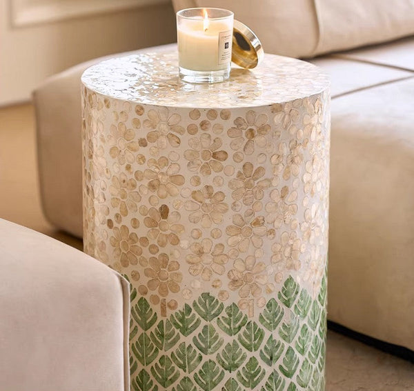 Small End Table, Portable Casual Side Table, Shell Small Sofa Side Table, Modern Side Table, Contemporary Bedside Table, Bedside Small Side Table, Creative Coffee Table, Contemporary Side Table-artworkcanvas