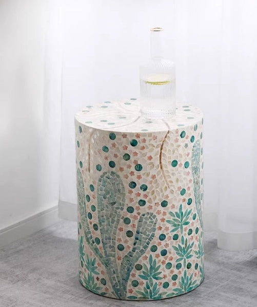 Unique Small End Table, Portable Casual Side Table, Creative Coffee Table, Contemporary Small Sofa Side Table, Shell Small Side Table-artworkcanvas