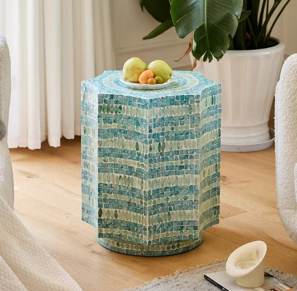 Contemporary Side Table, Contemporary Bedside Table, Bedside Small Side Table, Shell Small Sofa Side Table, Modern Side Table, Small End Table, Portable Casual Side Table, Creative Coffee Table-artworkcanvas