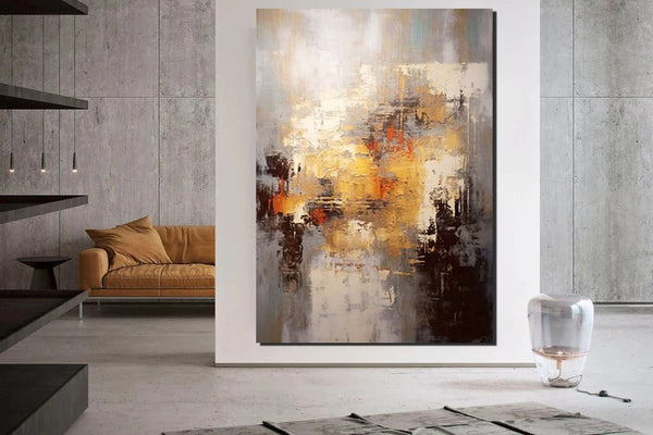Simple Modern Art, Wall Art Paintings, Buy Paintings Online, Simple Abstract Painting, Large Paintings for Bedroom, Bedroom Wall Art Paintings