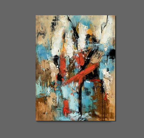 Contemporary Wall Painting, Living Room Wall Painting, Modern Artwork, Large Canvas Painting, Acrylic Painting for Dining Room-artworkcanvas