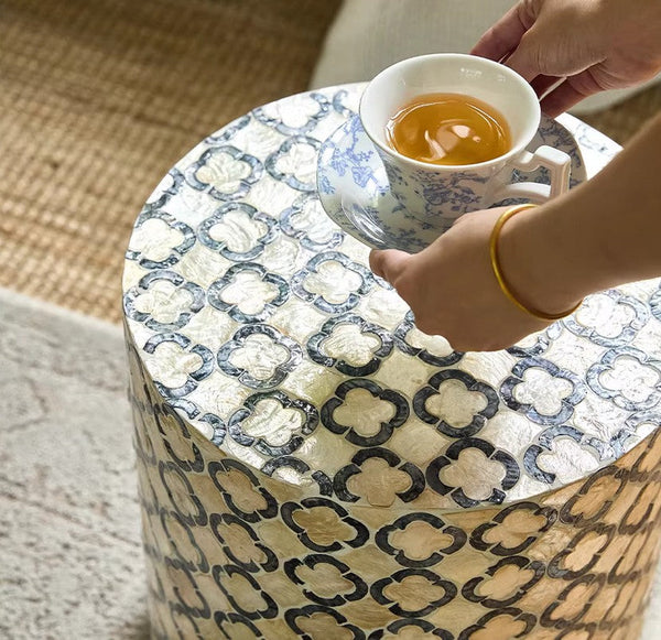 Contemporary Bedside Table, Bedside Small Side Table, Creative Coffee Table, Contemporary Side Table, Modern Side Table, Small End Table, Portable Casual Side Table, Shell Small Sofa Side Table-artworkcanvas