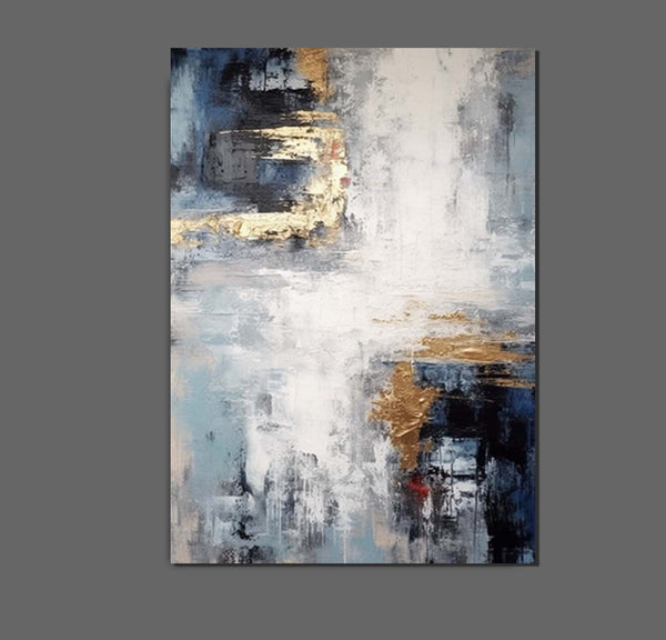 Simple Wall Art Ideas, Large Acrylic Canvas Paintings, Heavy Texture Painting, Bedroom Abstract Paintings, Modern Abstract Painting-artworkcanvas