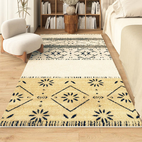 Abstract Contemporary Runner Rugs for Living Room, Hallway Runner Rugs, Thick Modern Runner Rugs Next to Bed, Bathroom Runner Rugs, Kitchen Runner Rugs-artworkcanvas