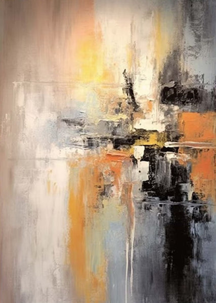 Heavy Texture Painting, Bedroom Abstract Paintings, Large Acrylic Canvas Paintings, Simple Wall Art Ideas, Modern Abstract Painting-artworkcanvas