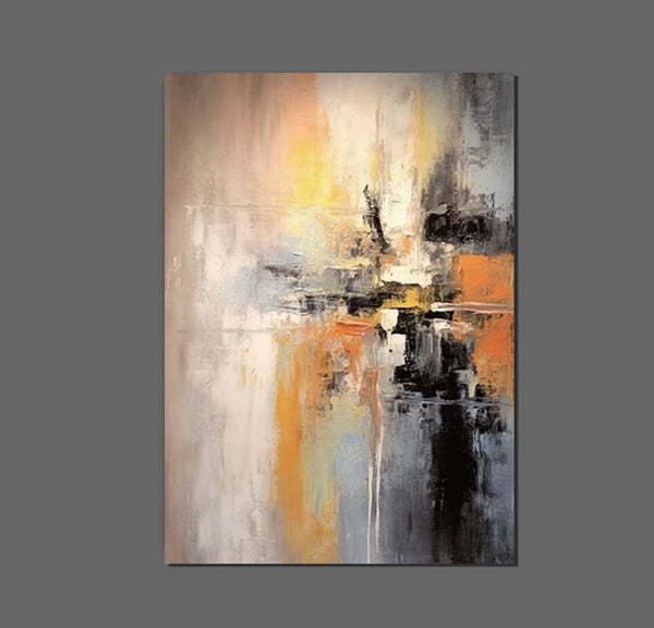Heavy Texture Painting, Bedroom Abstract Paintings, Large Acrylic Canvas Paintings, Simple Wall Art Ideas, Modern Abstract Painting