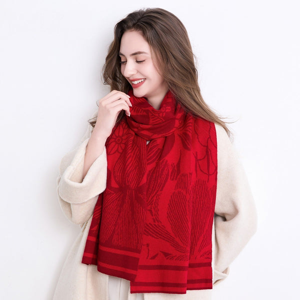Modern Wool Scarf for Women, Casual Scarf for Women, Cold Weather Scarves, Soft Wool Scarf for Women