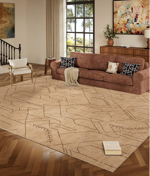 Geometric Contemporary Rugs for Dining Room, Bedroom Floor Rugs, Extra Large Modern Rugs for Living Room, Oversized Modern Rug for Living Room-artworkcanvas