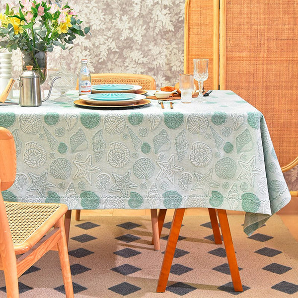 Modern Dining Room Table Cloths, Farmhouse Table Cloth, Wedding Tablecloth, Square Tablecloth for Round Table, Cotton Rectangular Table Covers for Kitchen-artworkcanvas