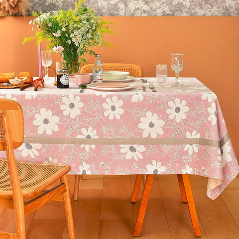 Kitchen Rectangular Table Covers, Square Tablecloth for Round Table, Modern Table Cloths for Dining Room, Farmhouse Cotton Table Cloth, Wedding Tablecloth-artworkcanvas