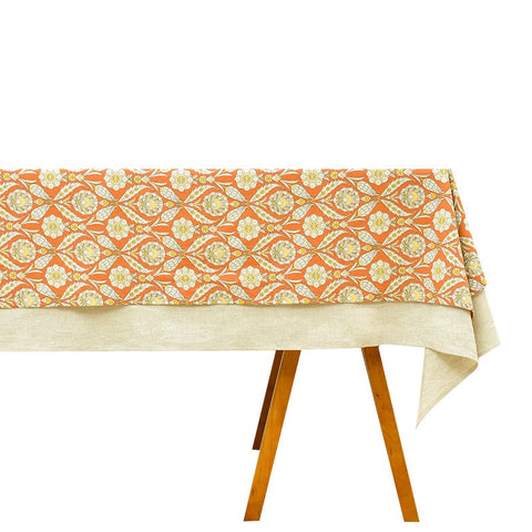 Modern Square Tablecloth, Bohemia Oriental Bilayer Tablecloths, Country Farmhouse Tablecloth for Round Table, Large Rectangle Table Covers for Dining Room Table, Rustic Table Cloths for Kitchen-artworkcanvas