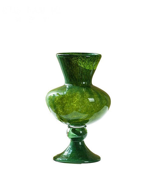 Contemporary Vase for Modern Home Decor, Unique Modern Glass Vase, Modern Glass Flower Vases, Handmade Liuli Vases, Centerpiece Vases on Table-artworkcanvas