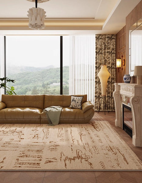 Geometric Contemporary Rugs, Abstract Contemporary Modern Rugs for Dining Room, Mid Century Modern Rugs for Living Room-artworkcanvas