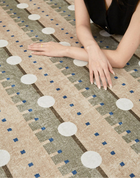 Contemporary Area Rugs for Dining Room, Large Modern Rugs for Living Room, Mid Century Modern Rugs for Bedroom-artworkcanvas