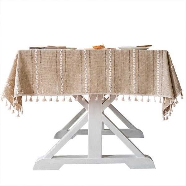 Modern Rectangular Table Cloth for Dining Room Table, Linen Square Tablecloth for Kitchen, Extra Large Table Covers for Sale-artworkcanvas