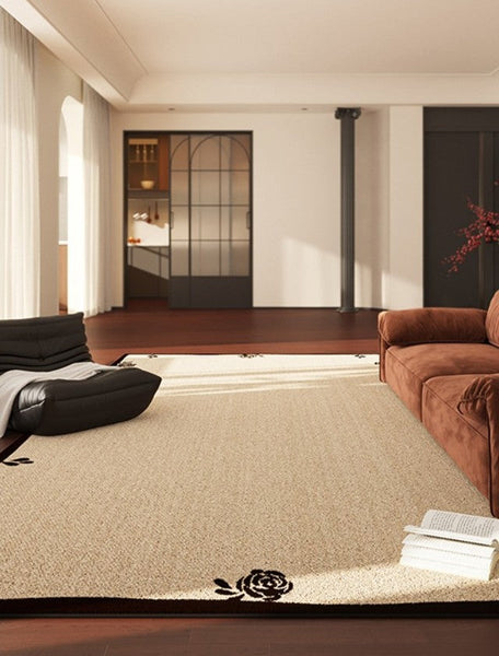 Contemporary Modern Rugs, Geometric Contemporary Rugs Next to Bed, Modern Rugs for Dining Room, Mid Century Area Rugs for Living Room-artworkcanvas