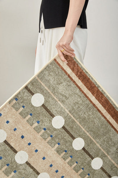 Contemporary Area Rugs for Dining Room, Large Modern Rugs for Living Room, Mid Century Modern Rugs for Bedroom-artworkcanvas