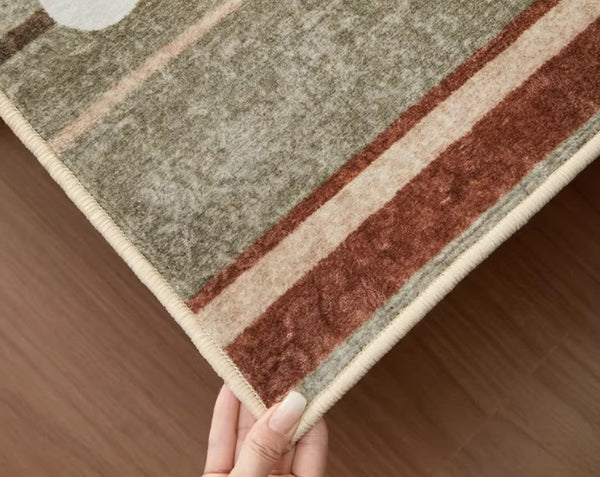 Contemporary Area Rugs for Dining Room, Large Modern Rugs for Living Room, Mid Century Modern Rugs for Bedroom-artworkcanvas