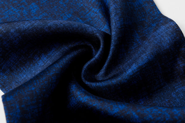 Luxury Blue Silk Neck Scarf, Silk Scarf For Suit, Formal Wear Silk Scarf, Silk Ascot For Men, British Style Long Scarf, Business Silk Scarf Men, Mens Spring Autumn Scarf, Lightweight Silk Scarf Men-artworkcanvas