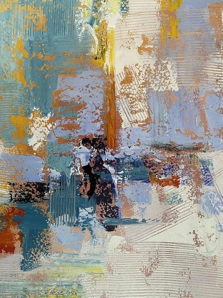 Acrylic Abstract Painting Behind Sofa, Acrylic Painting for Sale, Large Painting on Canvas, Living Room Wall Art Paintings, Buy Paintings Online