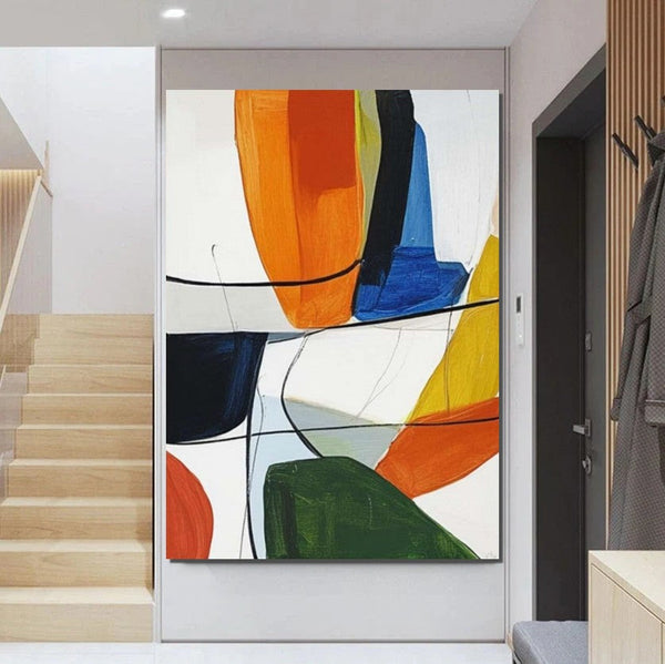 Large Abstract Paintings on Canvas, Large Painting for Sale, Hand Painted Canvas Art, Acrylic Paintings for Living Room-artworkcanvas