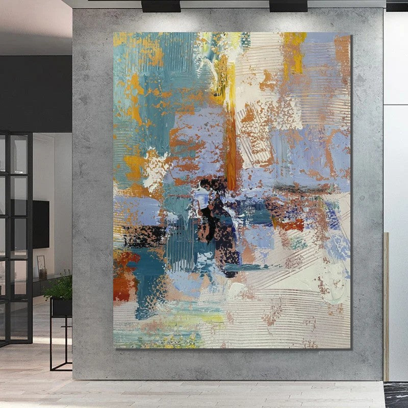 Large Painting Behind Couch, Buy Abstract Art Online Simple Modern Art