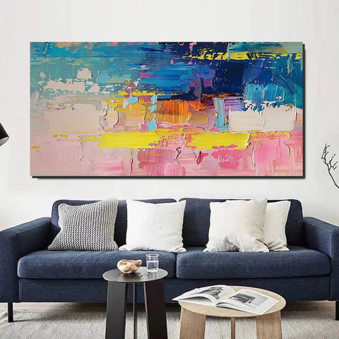 Abstract Wall Art for Bedroom, Modern Paintings for Living Room, Acrylic Painting on Canvas, Original Canvas Art, Simple Abstract Artwork-artworkcanvas