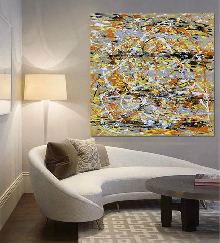 Contemporary Wall Art Paintings, Acrylic Paintings for Living Room, Bedroom Wall Art Paintings, Large Simple Modern Art, Abstract Acrylic Painting-artworkcanvas