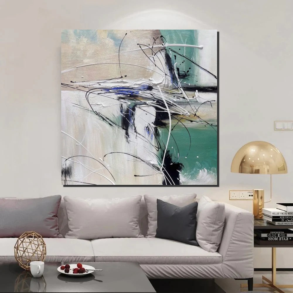 Abstract Acrylic Paintings for Living Room, Oversized Large Wall Art, Modern Contemporary Artwork, Buy Paintings Online, Heavy Texture Canvas Art-artworkcanvas
