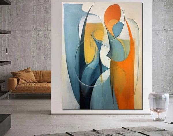 Acrylic Abstract Paintings, Buy Abstract Painting Online, Simple Modern Art, Bedroom Wall Art Paintings, Large Painting on Canvas-artworkcanvas