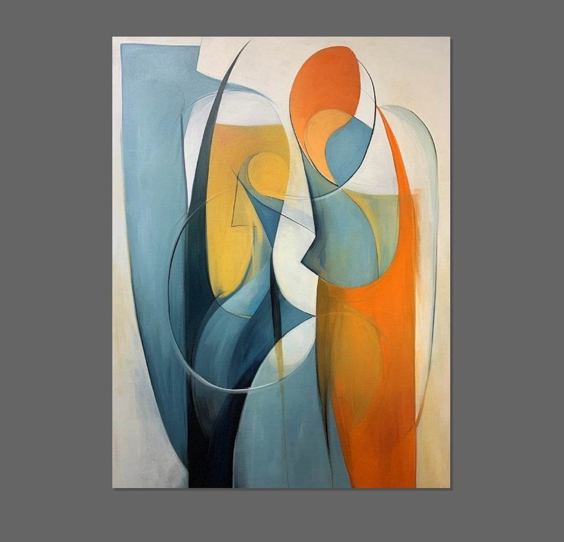 Acrylic Abstract Paintings, Buy Abstract Painting Online, Simple Modern Art, Bedroom Wall Art Paintings, Large Painting on Canvas-artworkcanvas