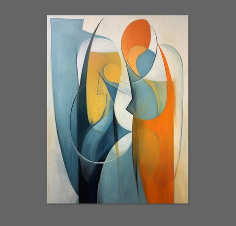 Acrylic Abstract Paintings, Buy Abstract Painting Online, Simple Modern Art, Bedroom Wall Art Paintings, Large Painting on Canvas-artworkcanvas