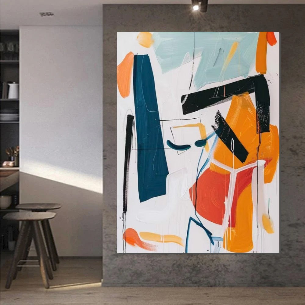 Large Wall Art Ideas, Impasto Painting, Simple Modern Abstract Painting, Large Acrylic Canvas Paintings, Living Room Abstract Wall Art Ideas-artworkcanvas