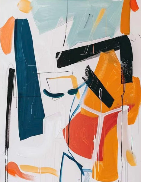 Large Wall Art Ideas, Impasto Painting, Simple Modern Abstract Painting, Large Acrylic Canvas Paintings, Living Room Abstract Wall Art Ideas-artworkcanvas