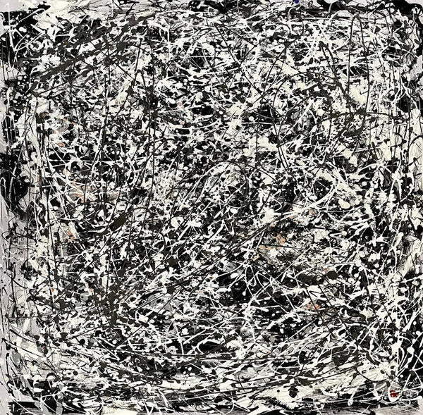 Modern Paintings for Dining Room, Hand Painted Wall Painting, Abstract Canvas Painting, Extra Large Abstract Artwork, Black Abstract Canas Art-artworkcanvas