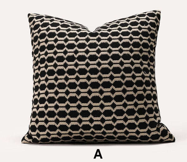 Decorative Pillows for Couch, Geometric Modern Sofa Pillows, Contemporary Throw Pillows, Modern Pillows for Dining Room, Modern Sofa Pillows-artworkcanvas