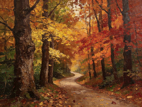 Landscape Canvas Paintings, Autumn Forest Landscape, Canvas Wall Art Paintings, Hand Painted Canvas Art, Original Oil Paintings, Buy Small Canvas Paintings