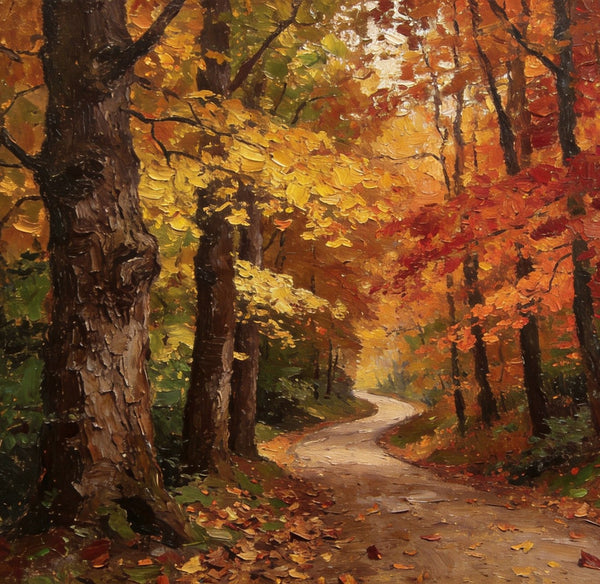 Landscape Canvas Paintings, Autumn Forest Landscape, Canvas Wall Art Paintings, Hand Painted Canvas Art, Original Oil Paintings, Buy Small Canvas Paintings
