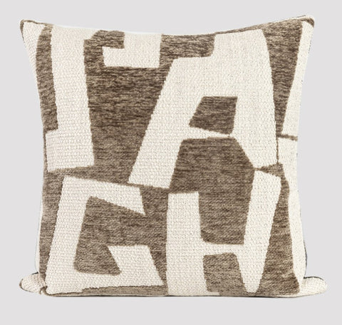 Modern Square Pillows, Contemporary Throw Pillow for Living Room, Large Abstract Throw Pillows for Couch, Modern Sofa Throw Pillows-artworkcanvas