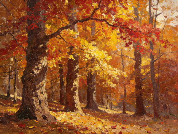 Hand Painted Canvas Art, Autumn Forest Splendor, Canvas Wall Art Paintings, Landscape Canvas Paintings, Original Oil Paintings, Canvas Paintings for Sale-artworkcanvas