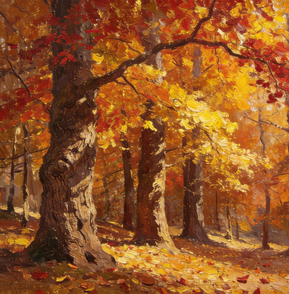 Hand Painted Canvas Art, Autumn Forest Splendor, Canvas Wall Art Paintings, Landscape Canvas Paintings, Original Oil Paintings, Canvas Paintings for Sale-artworkcanvas