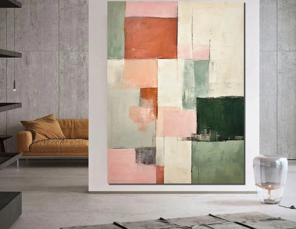Modern Abstract Art for Bedroom, Hand Painted Wall Painting, Abstract Acrylic Wall Painting, Extra Large Paintings for Living Room, Simple Painting Ideas-artworkcanvas