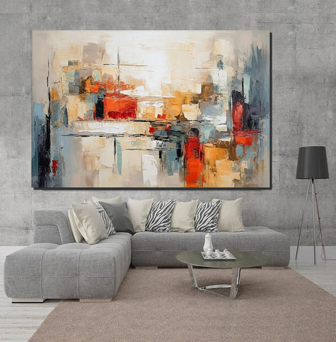 Original Acrylic Paintings, Modern Canvas Art, Modern Paintings for Bedroom, Oversized Wall Art for Living Room, Hand Painted Canvas Artwork-artworkcanvas